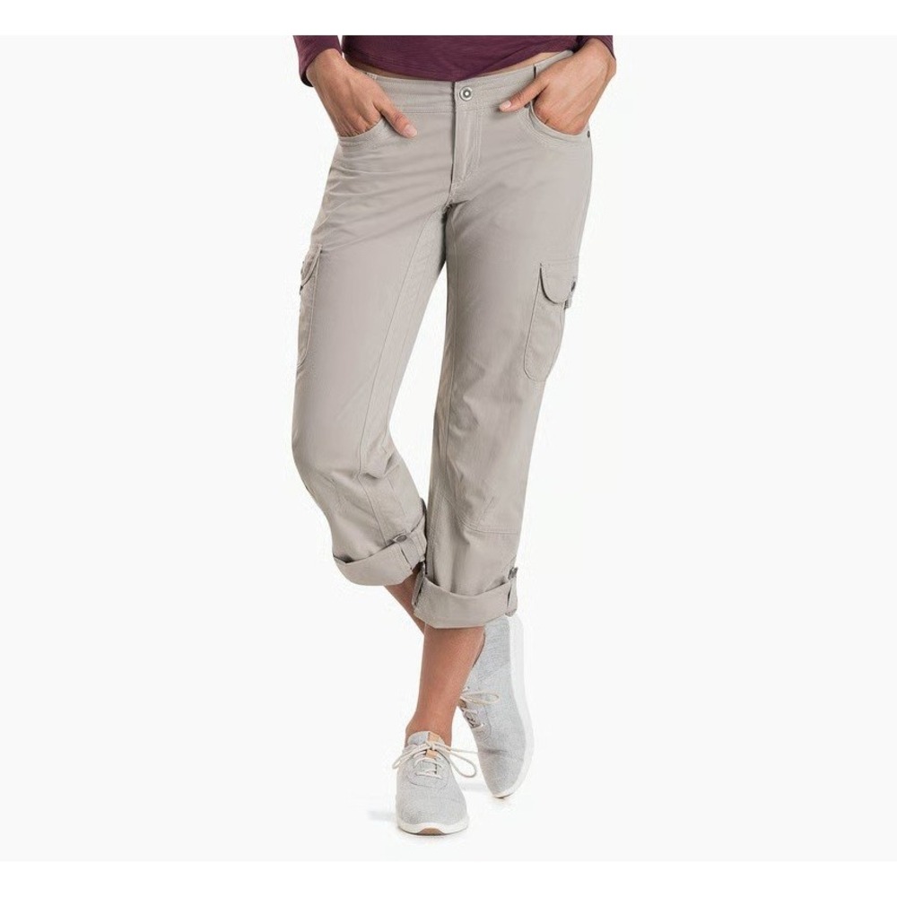 KUHL Splash Roll-Up Pants Womens 20W Khaki Hiking Outdoors Gorpcore Quickdry‎